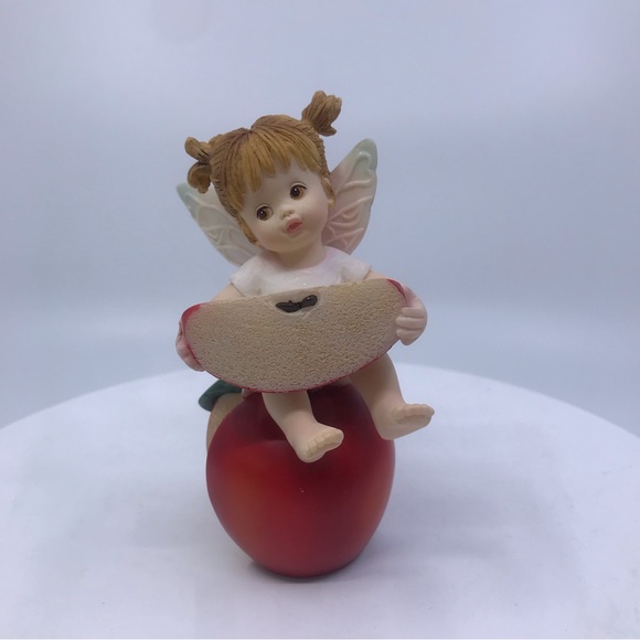 Kitchen Fairies By Enesco Apple Bookend Figurine GG Santiago 2003 Loose - Picture 1 of 7
